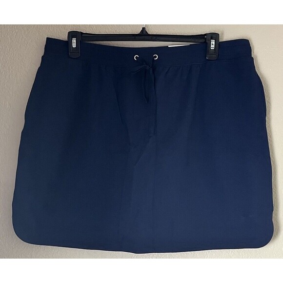 Karen Scott Knit Cotton Spandex Skort NWT Intrepid Blue Size XL - Picture 1 of 8